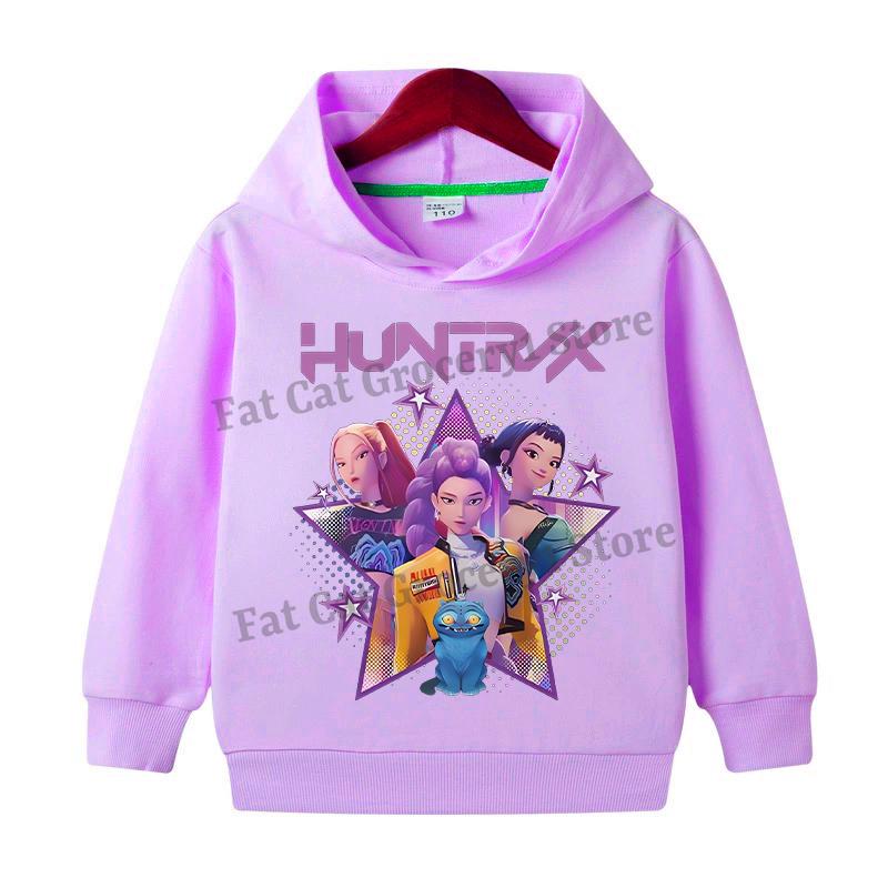 Kpop Mikiny Lovce démonů Dívky Chlapci Anime Rumi Mira Zoey Mikina Dětská Jaro Podzim Pulovr Dlouhý rukáv Dětské oblečení