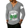 Men's Outdoor Vintage Button Long Sleeve Fashion Sports T-shirt