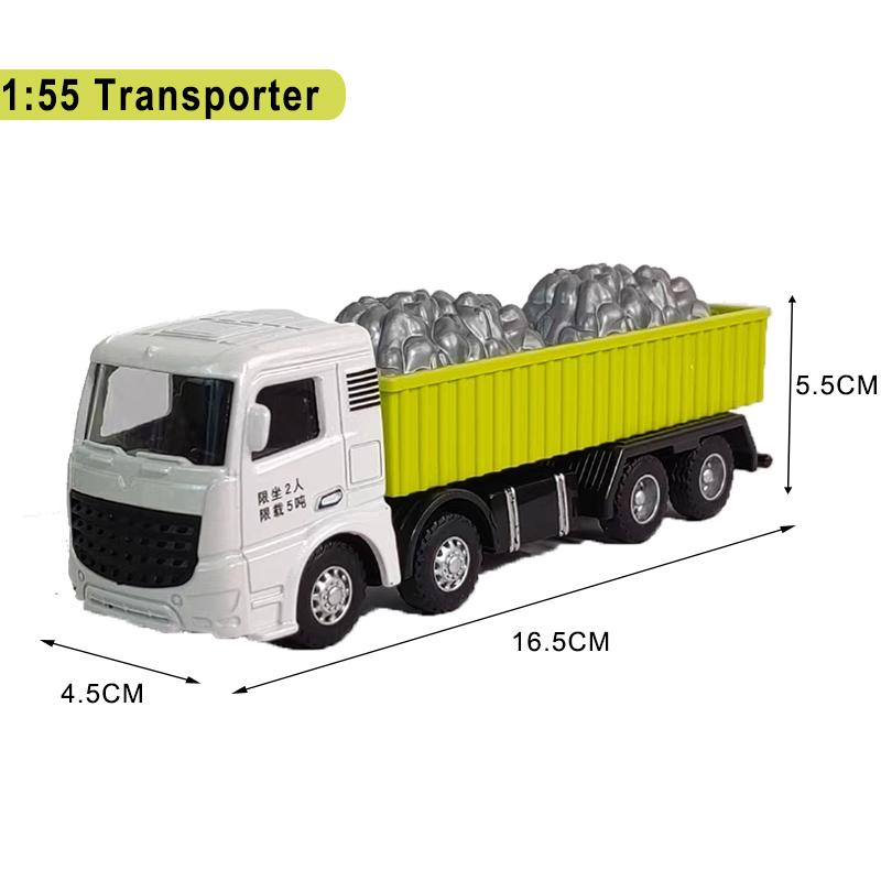 Zabawki pojazdy budowlane dla chłopców Stop+Plastik Model Ciągnika Koparki Spycharki Dźwigu Ciężarówki Odlewany Model Kolekcja Dziecięca Prezenty