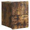 Wall Mounted Nightstand Smoked Oak 33 x 34.5 x 43 cm