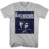 The Blues Brothers Bluesaffisch Gråmelerad T-shirt Unisex T-shirt