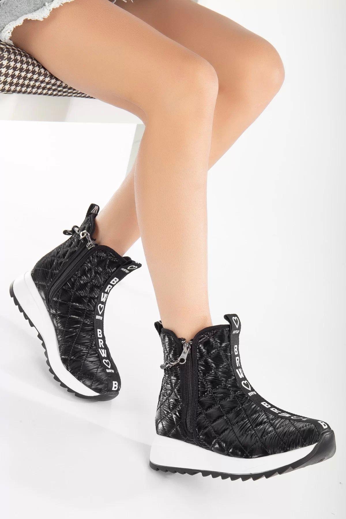 

Women Modern Stylish Fashion Black Women s Sports Boots 36