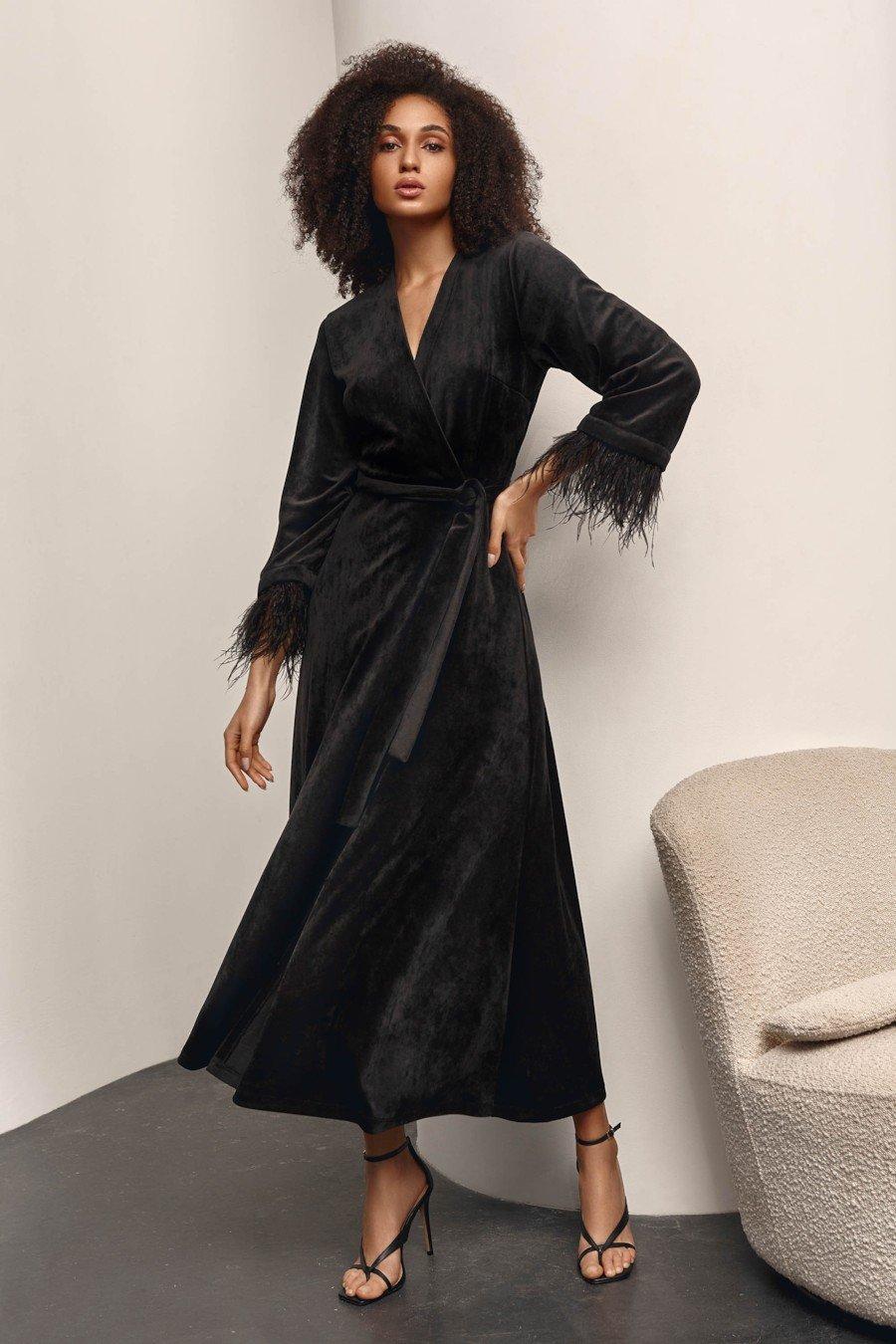 

Халат Anabel Arto (90832) 46(L) прозорий колір чорний