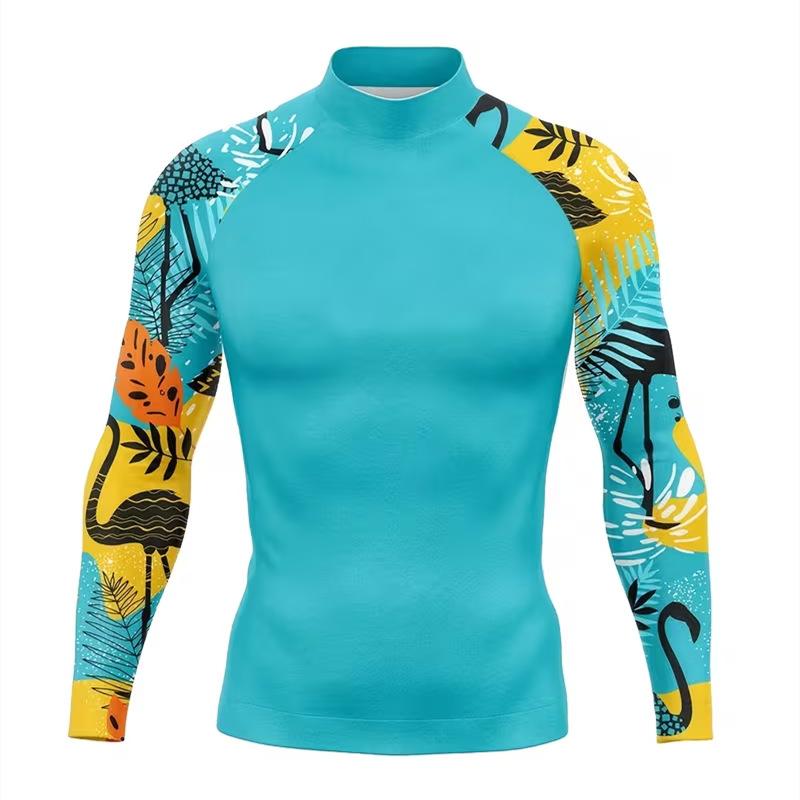 Wetsuit men's and women's split snorkeling swimsuit men's comfortable breathable long-sleeved sun protection quick-drying surf suit jellyfish suit
