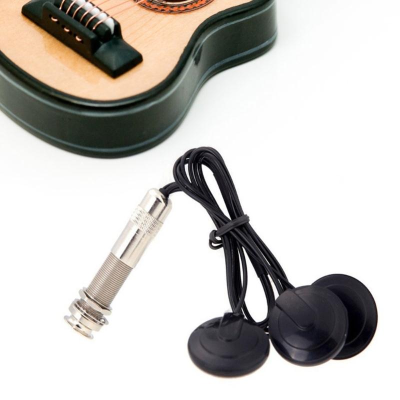 Acoustic Guitar Passive Pickup Stable Contact Microphone Transducer Self Adhesive Piezo Pickups for Violin Ukulele Banjo