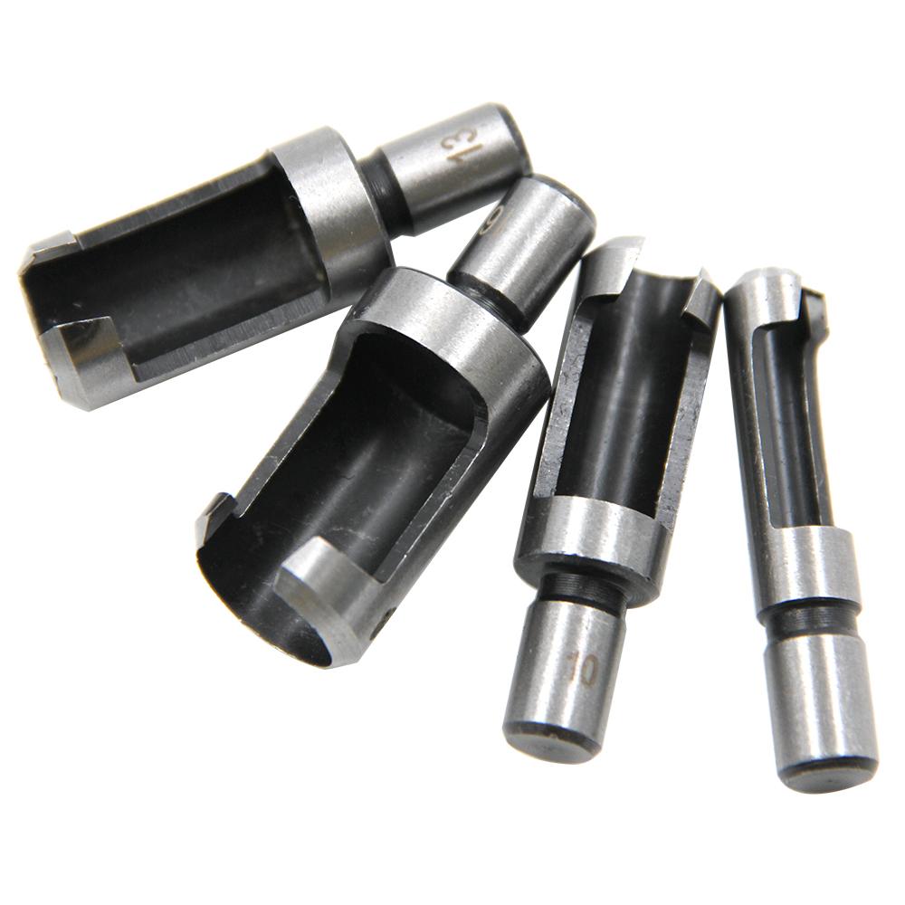 Set de scule de găurit pentru prelucrarea lemnului, tip butoi din oțel carbon, pentru găurirea cu diblu rotund pentru lemn, pentru tăierea diblurilor de lemn