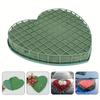 4pcs Heart-Shaped Foam Flower Foam Inserts with Suction Cups for DIY Wedding Car Decorations Floral Arrangements Bouquets Making