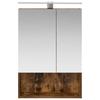 Bathroom Mirror Cabinet Smoked Oak 50 x 14.5 x 70 cm