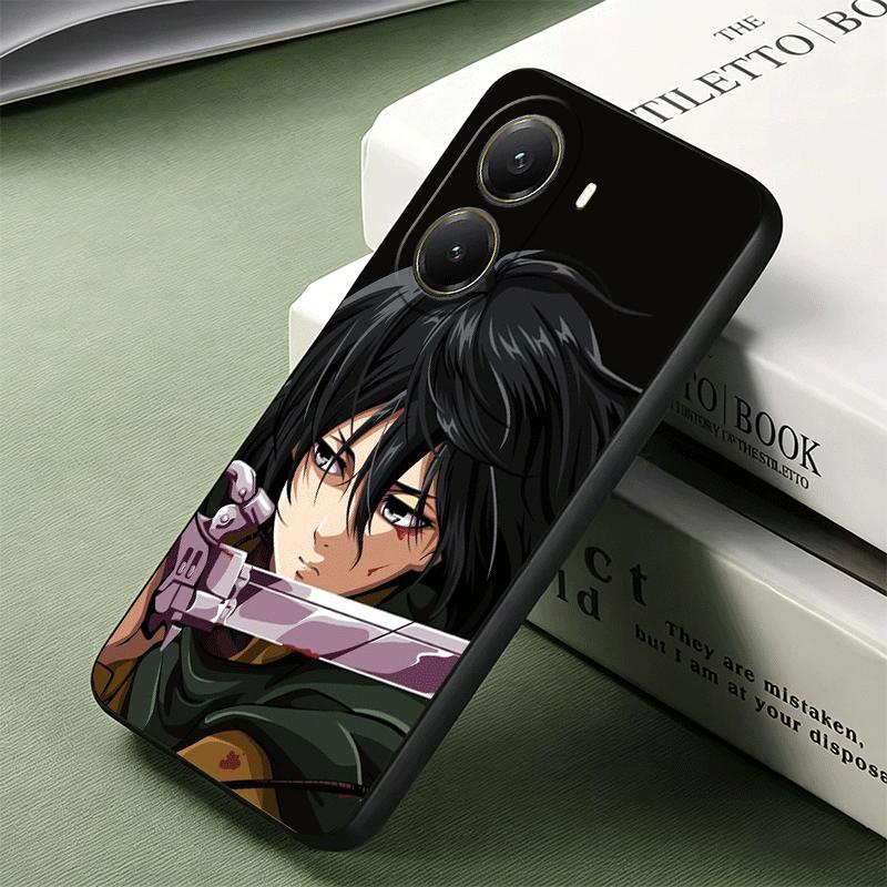 A-Attack On T-Titan Mikasa Soft Phone Case for Xiaomi Poco X5 X6 X7 X8 Pro Max X3 F7 F8 Ultra M8 M7 M6 M5 Redmi 15 15C 14C 13C 1