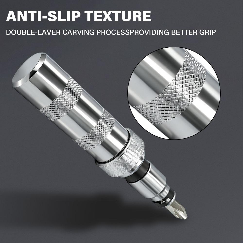 13/7 Pcs CR-V Manual Impact Screwdriver, Portable Reversible Impact Driver, Household Cordless Screwdriver Kit Hand Repair Tools