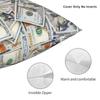 Money Cash Print Throw Pillow Case Decoration 3D Print Dollar Bill Sofa Chair Cushion Cover Polyester Cozy Pillowcase Dakimakura