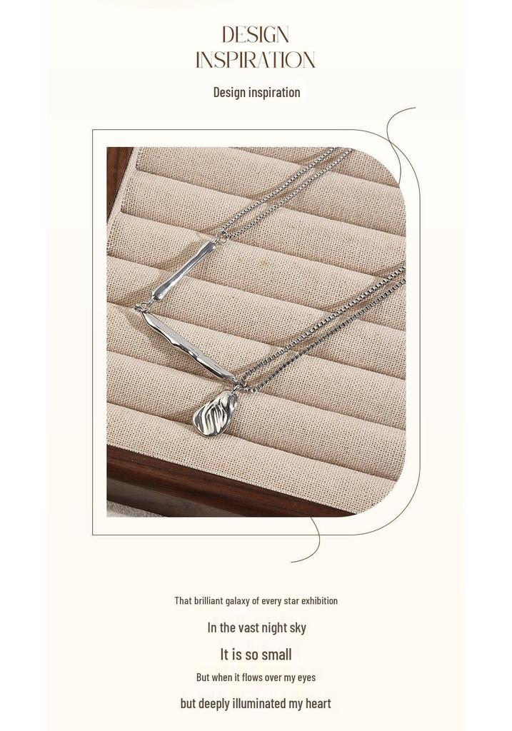 Irregular Shape Cool Texture Clavicle Chain Necklace