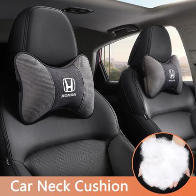 2PC Car Seat Headrest Memory Cotton Neck Pillow Auto Accessories For Civic Fit Jazz Accord Pilot CRV Odyssey Passport City