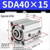 SDA Series Pneumatic Cylinders: Sizes 12 to 100mm, Stroke 35 to 90mm