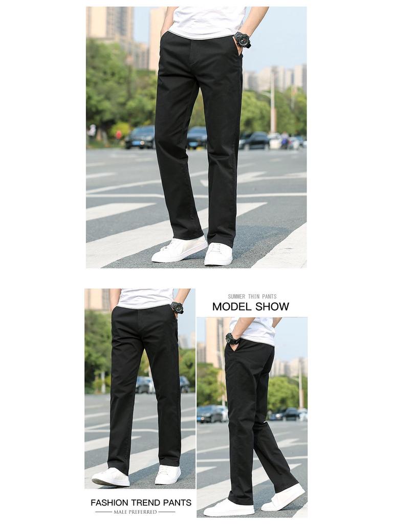 Herren Stretch Slim Fit Straight Leg Hose - Modische, vielseitige Freizeitbekleidung