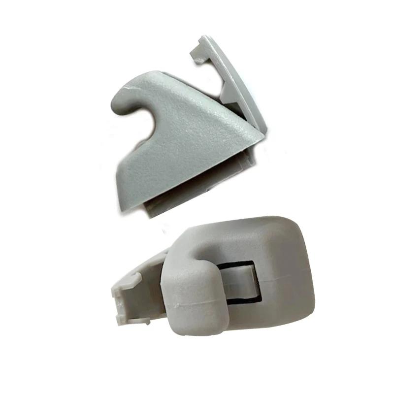 2pcs Car Sun Visor Clip Gray Auto Sun Visor Support Clip Retainer Bracket Hook for GM Chevrolet Opel 95994975 Cruze Sonic Spark