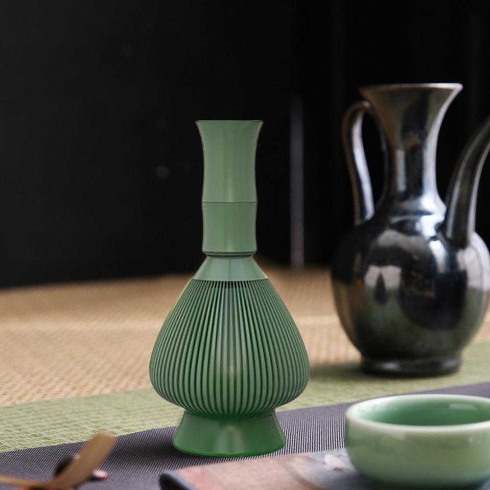 Silicone Matcha Whisk Food-Grade Matcha Blender Green Tea Powder Blender Heat-Resistant Silicone Tea Brushes with Stand