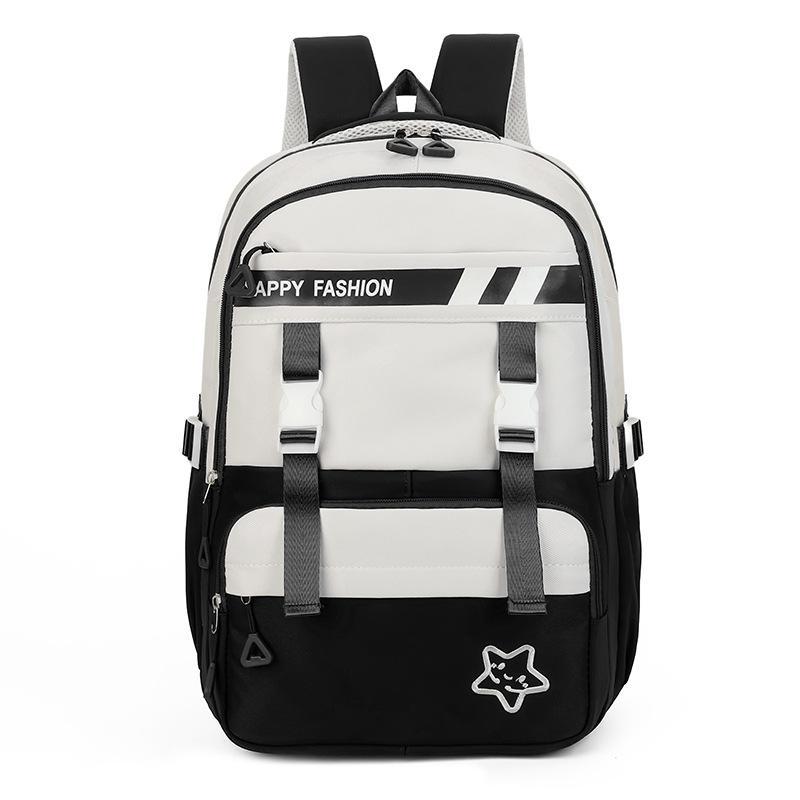 New junior high school student schoolbag large capacity high school student simple college student female backpack college lightweight backpack