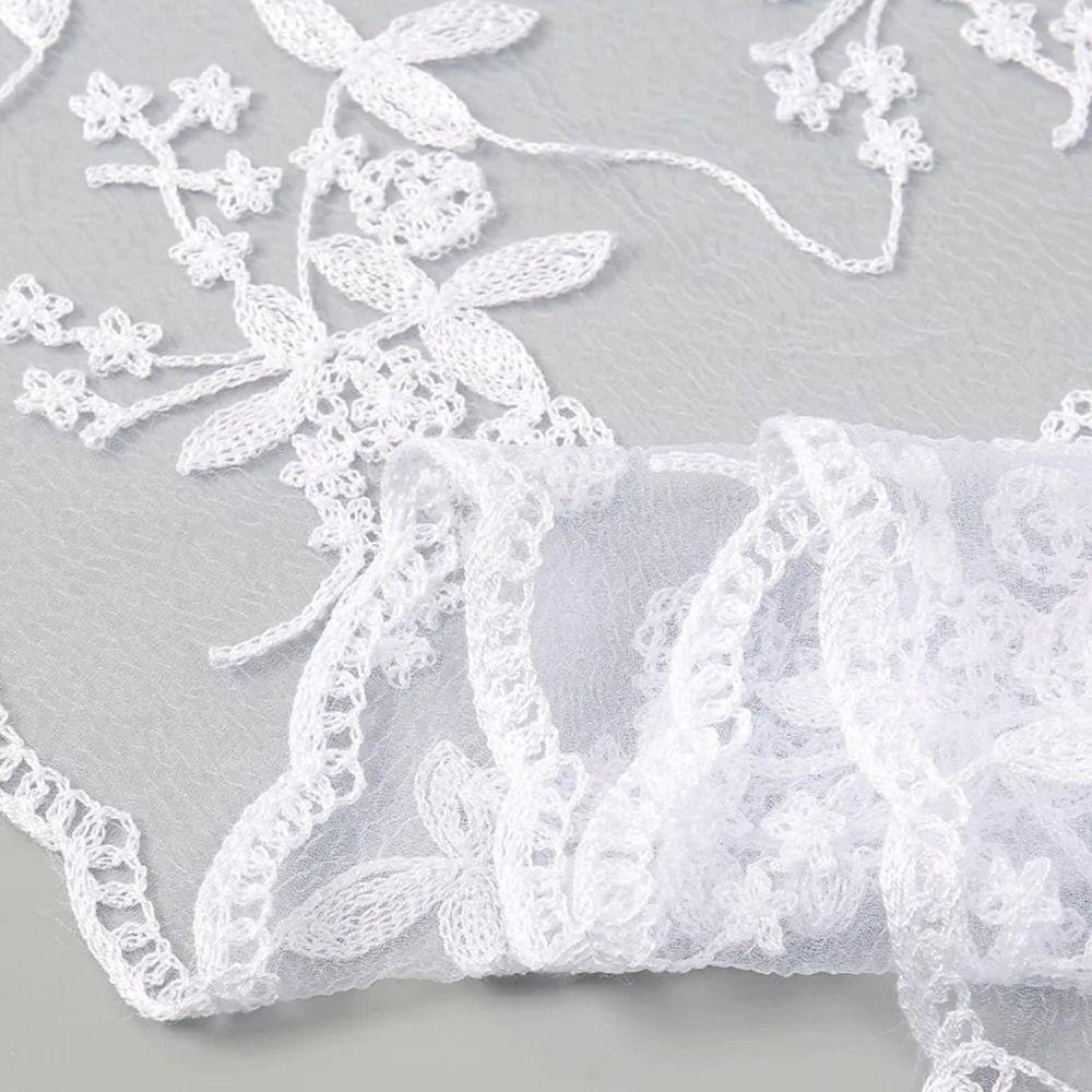 Thin Ins Lace Hair Scarf Breathable Retro Triangle Headband Solid Color Women Lace Bandana Ladies