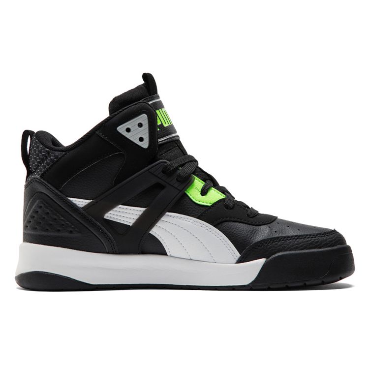 PUMA Unisex Black Backcourt Mid Cyber week Mid Top Sneakers 381129-02
