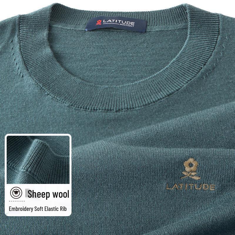 

MONTAGUT Мужской вязаный пуловер из 100% мериносовой шерсти, можно стирать в машине XL