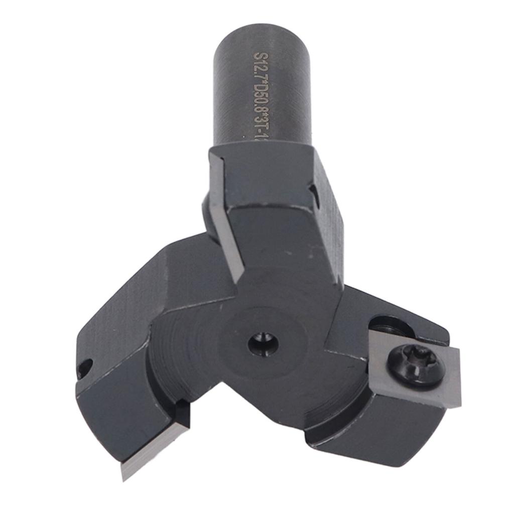 Spoilboard Surfacing Router Bit 3 Flute 1/2in Shank 2in Cutting Diameter Carbide Insert Planing Bit