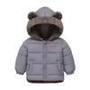 Chlapecké Dívčí Tlusté Bundy Zimní Dětské Polstrované Fleecové Teplé Kabáty Dětské S Kapucí Svrchní Oblečení Dětské Oblečení Kašmírová Kombinéza do Sněhu