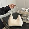 Korean version niche patent leather bag women's baguette crescent bag women's shoulder bag women's handbag texture fashion underarm bag