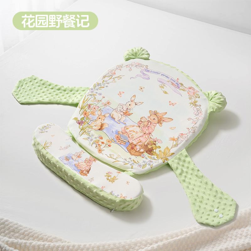 

Newborn Baby Anti-Spit-Up Slope Pillow, Baby Anti-Overflow Milk Choking Slope Pillow, Side-Lying Feeding Pillow, Nursing Pillow Garden Picnic Notes