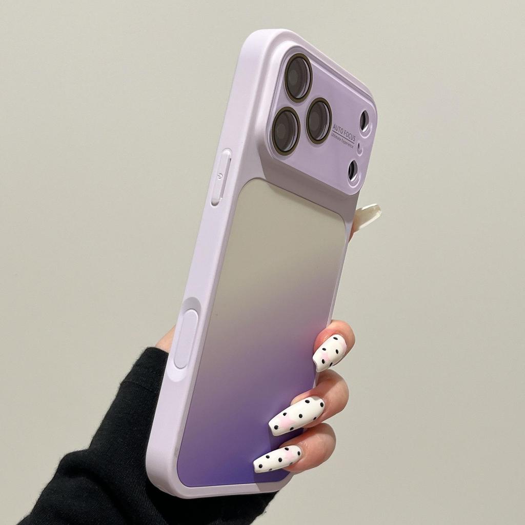 Gradient Color Block Case for iPhone 17 Pro Max, 16 Pro, 14/15 - Full Coverage, Instant Change