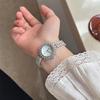 Women's exquisite small dial watchfashionable chainelegant fishtail braceletquartz watch, trendy women's watch a gift for women.