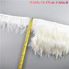 1Meters White Black Pheasant Feathers for Clothes Ribbon on Tape Rooster Goose Turkey Marabou Ostrich Fringe Trim Sewing Decor
