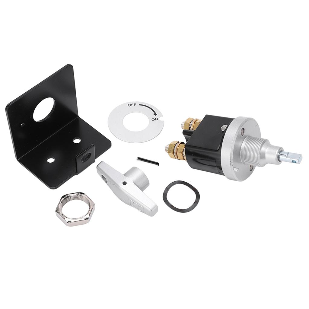 Battery Power Off Switch with Lock Out Plate Battery Power Cut Isolator Killer for RV Yacht Truck Engineering Vehicle
