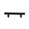 Elegant Black Cabinet Drawer Pull Stainless Steel T Bar For Modern Kitchen Hardware