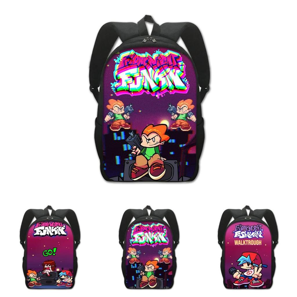 Stylish Friday Night Funkin Backpack For Cartoon Game Fans With Adjustable Straps