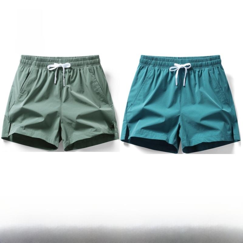 Ice Silk Qui Dry Ort Pants Men Women Summer Thin Cool Feeling Tee-quarter Length Running Fitn Beach Orts Casual