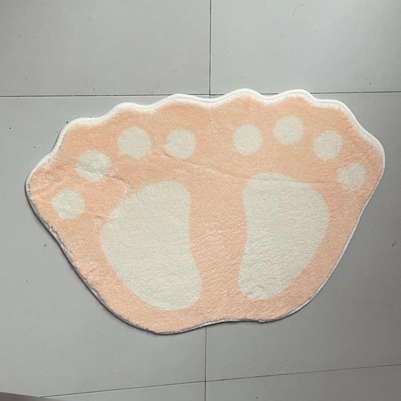 Cute Paw Non-slip Bathroom Entrance Mat - Water Absorbent and Non-slip Foot Rug