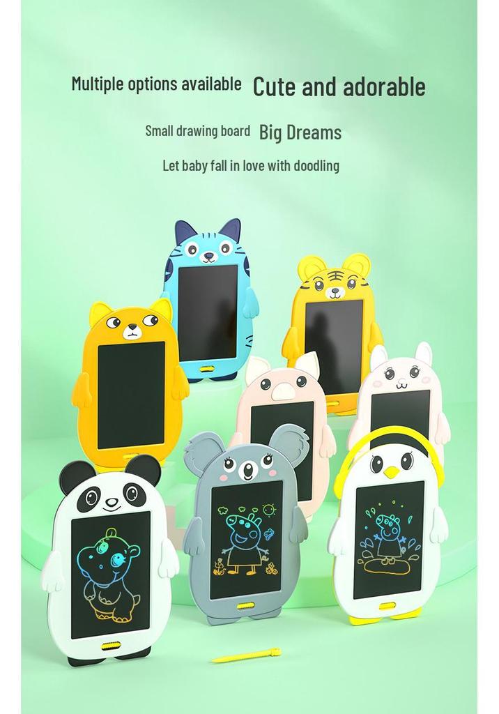 Cartoon Animal LCD Writing Board - Educational Doodle and Drawing Toy for Kids