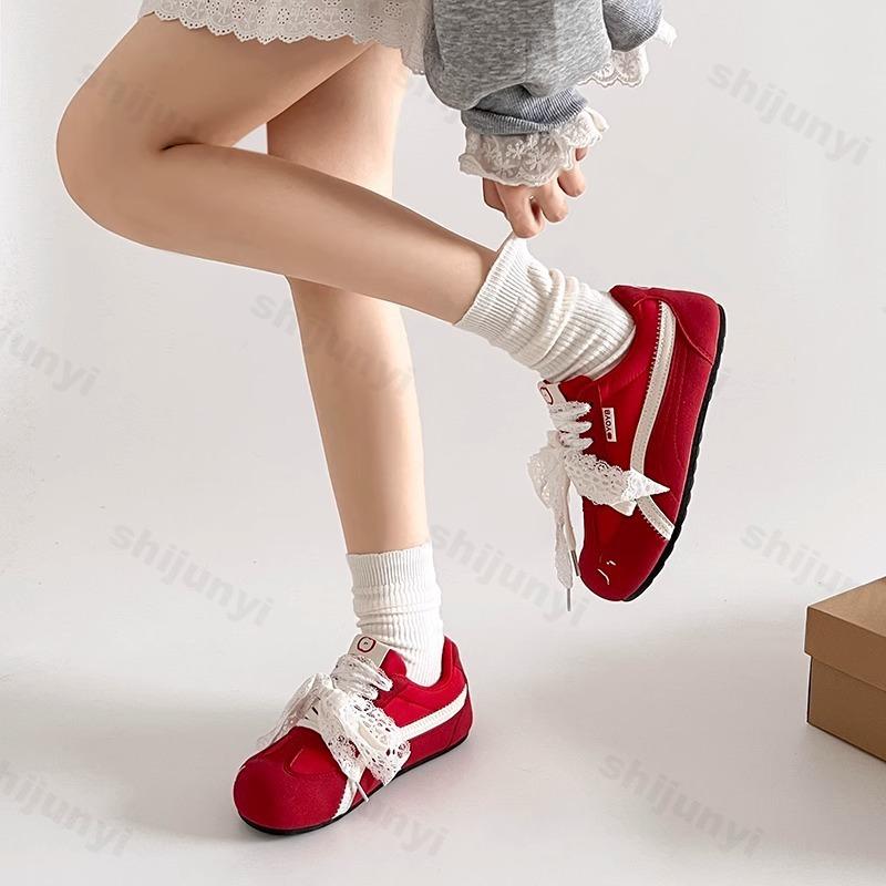 Fashion Fashion Women's Shoes 2025 New Spring Autumn Breathable Outdoor Non Slip Sneakers Lightweight Comfortable Soft Sole Casual Flats