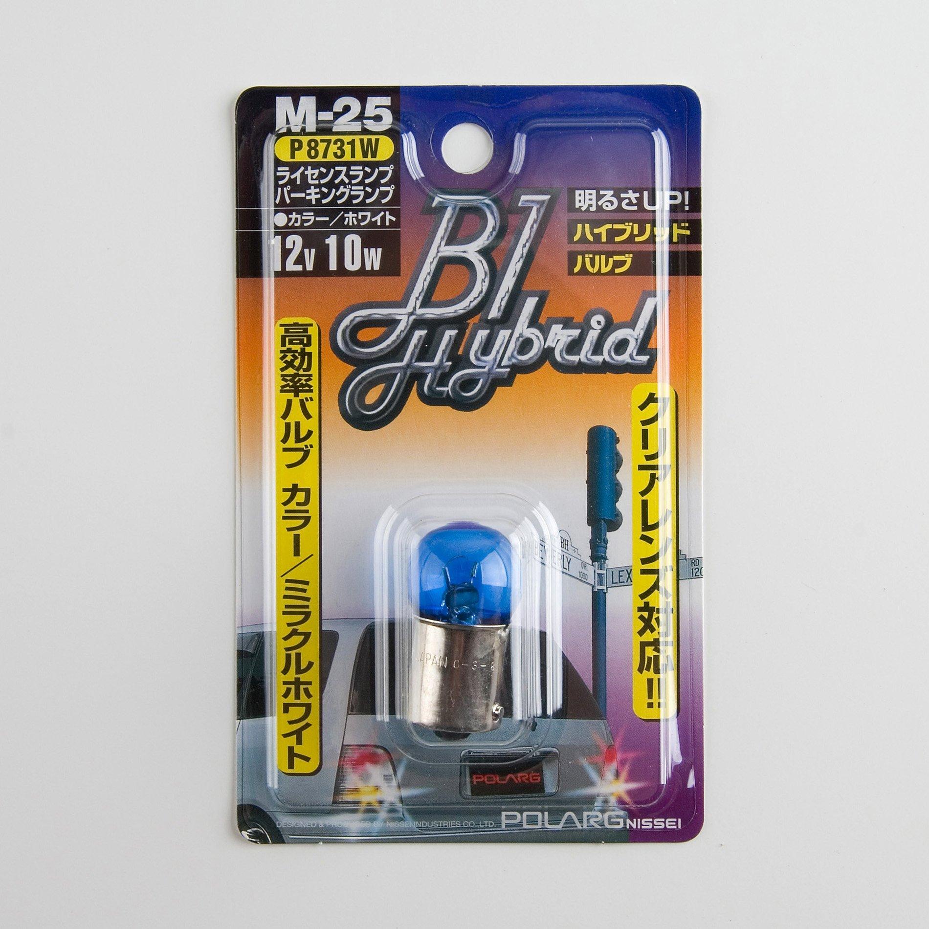 

Polarg B1 Hybrid 10w 1156 G18 Hyper White Mini-Bulb M-25 [M-25] 12V 10W