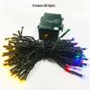 Waterproof Remote-Controlled Full-Color LED Fairy String Lights for Christmas, Birthdays, Weddings, and Patio
