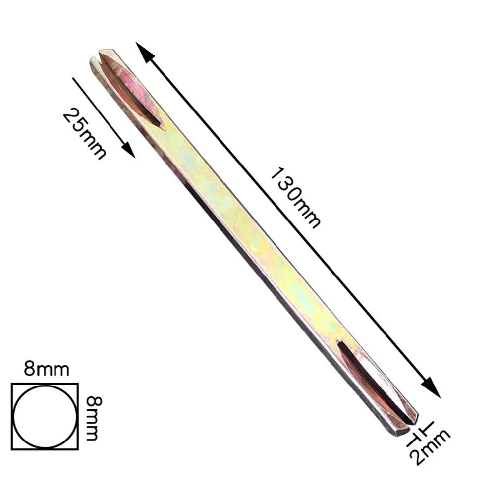 8x8mm 8mm Länge 85-130mm Stahl Eisen Welle Stift Für Fenster Tür Griff Hebel Knauf Vierkantstift