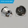 2" 52Mm Boat Fuel Gauge, E-1/2-F Pointer Marine Fuel Gauge Kit, Universal DC 12V Fuel Level Gauge For Car Ships Boats Marine Truck Motorcycle Vehicle