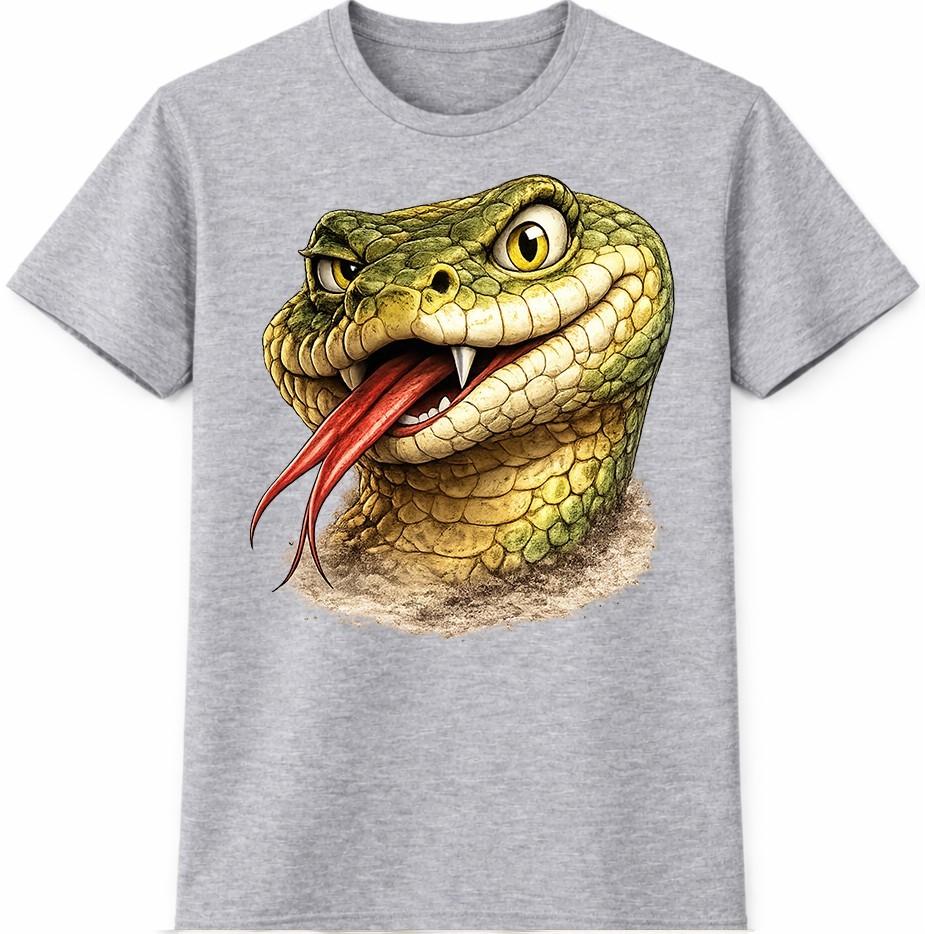 Cobra Snake T Shirt Fierce Venom Serpent Graphic Tee Reptile Animal Top