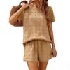 Women's Loose-Fit & Stylish Spring/Summer Casual Set: Loose Short-Sleeve T-Shirt & Bottoms