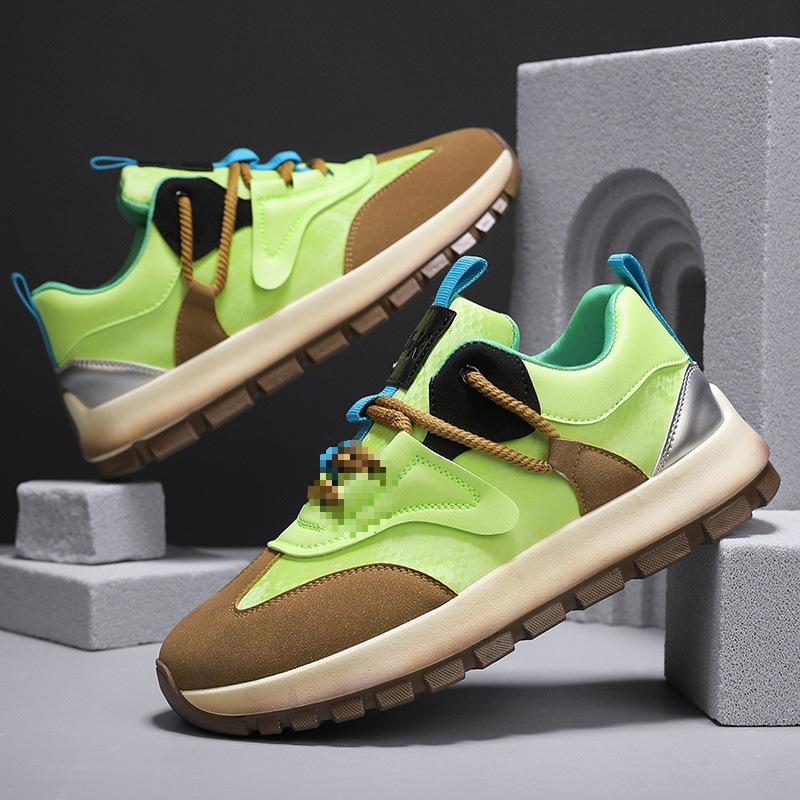 Thick-soled spring 2025 trend new Agamzi heightening leather surface men's shoes sports and leisure shoes trendy shoes student men's models