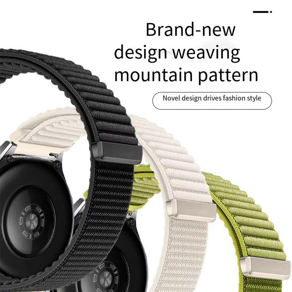20mm 22mm Nylon Loop Strap for Amazfit Active 2 Band Correa for Amazfit Balance 2/Helio/Bip 6 5/GTR/GTS 4 3 Breathable Bracelet