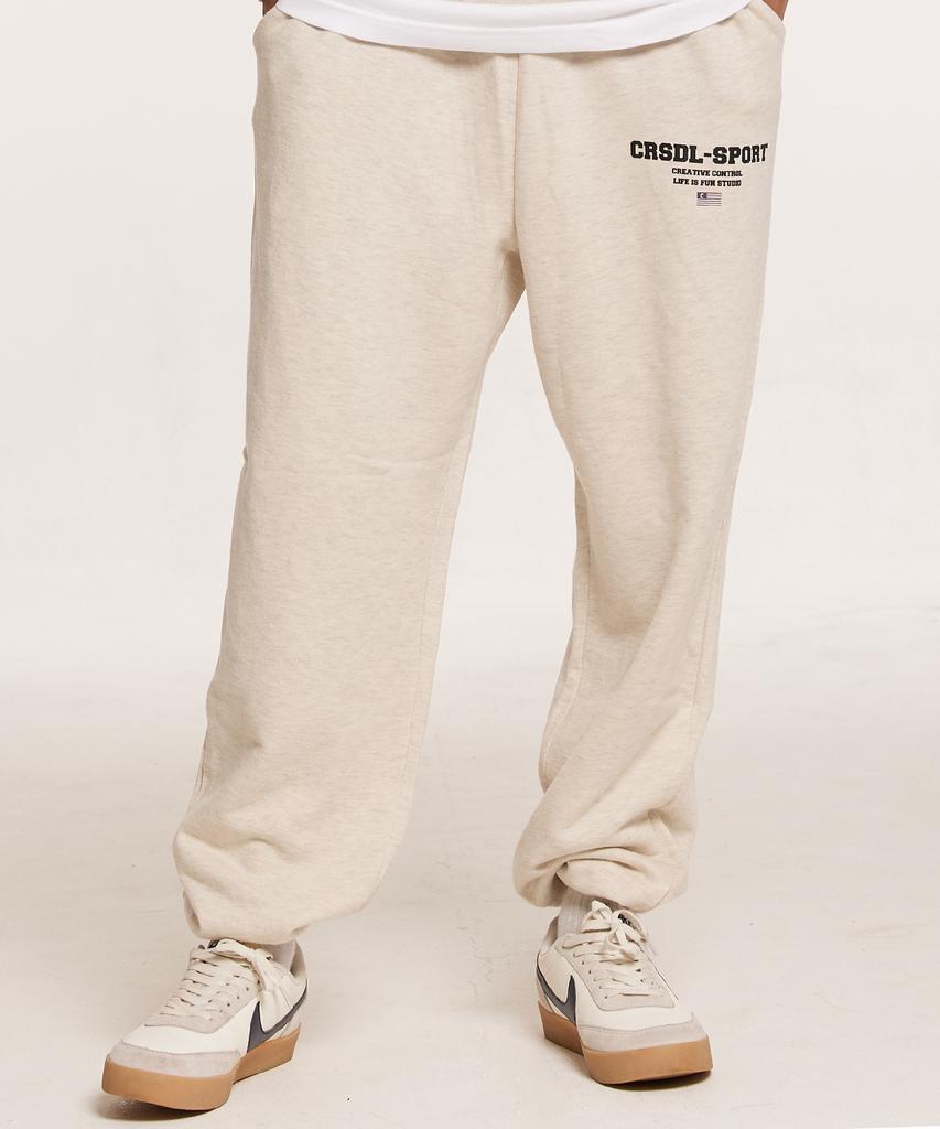 CREAM SODA LAB Crsdel Sports Jogger Pants Oatmeal