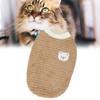 Dog Plush Vest Soft Comfortable Breathable Dog Warm Plush Sweater Jacket Clothes for Daily Outdoor Light Brown L