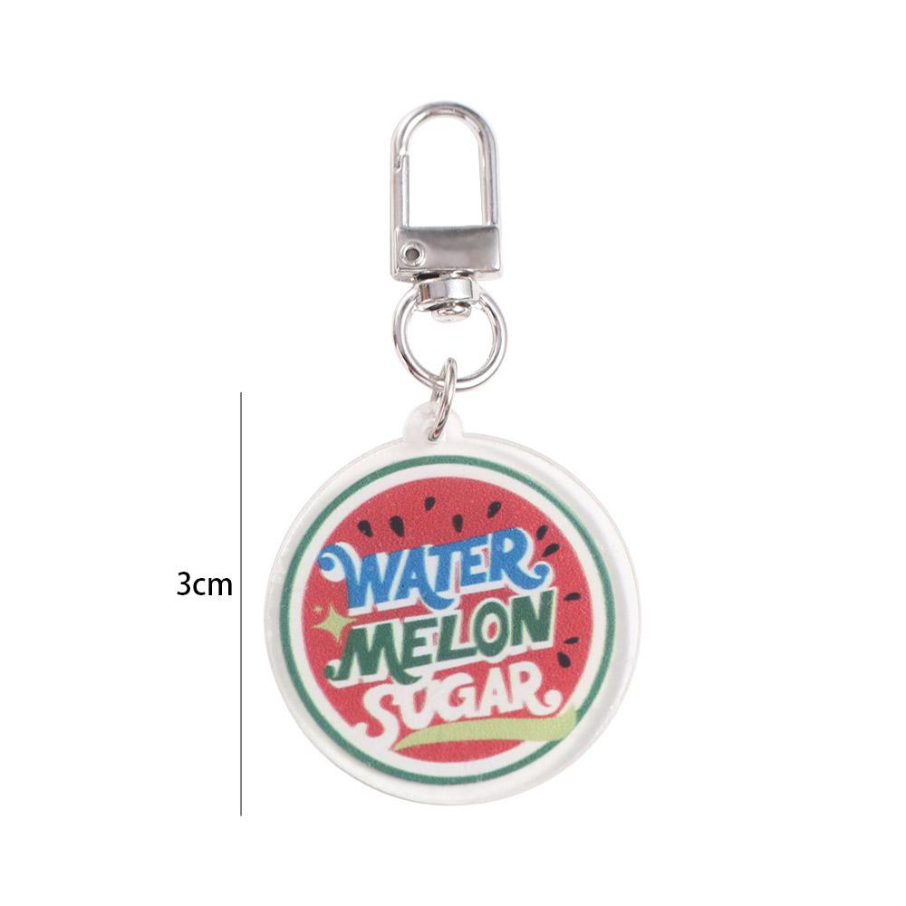 Viva La Vida Acrylic Watermelon Pendant Simulation Shining Watermelon Keychain   Bag
